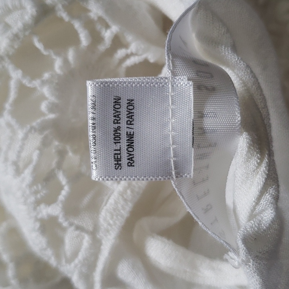 (M) Streetwear Society Crochet Cottagecore Statement Sleeves 100% Rayon - Picture 7 of 8